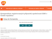 Tablet Screenshot of gskkompendium.cz